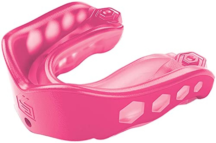 Shock Doctor Gel Max Mouth Guard, Heavy Duty Protection & Custom Fit, Adult & Youth - Non-flavored - Pink - Adult