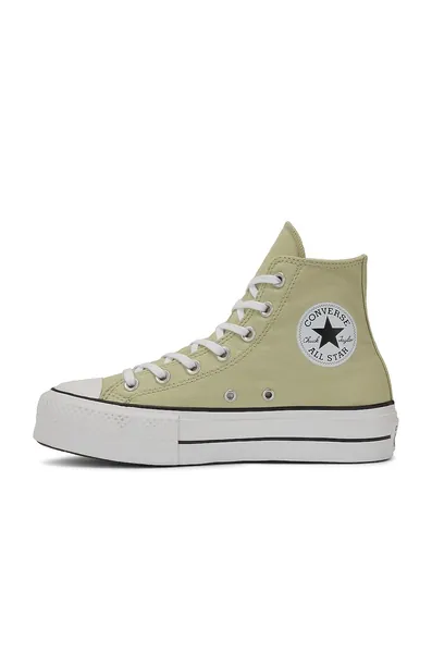 Converse Women's Chuck Taylor Lift All Star High Top Sneakers - 7.5 Olive Aura/White/Black