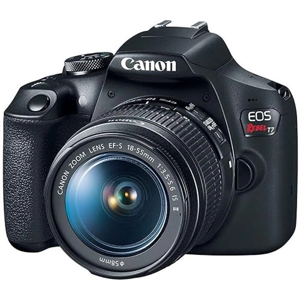 Canon EOS Rebel T7 DSLR Camera with 18-55mm Lens | Built-in Wi-Fi | 24.1 MP CMOS Sensor | DIGIC 4+ Image Processor and Full HD Videos - Body w/ 18-55mm Lens