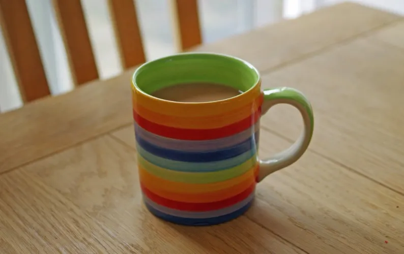 Tea. I don't drink too much coffee. 