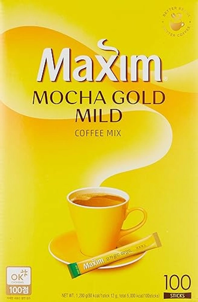 Maxim Mocha Gold Mild Coffee Mix 12g X 100pc (2.64 Pound)