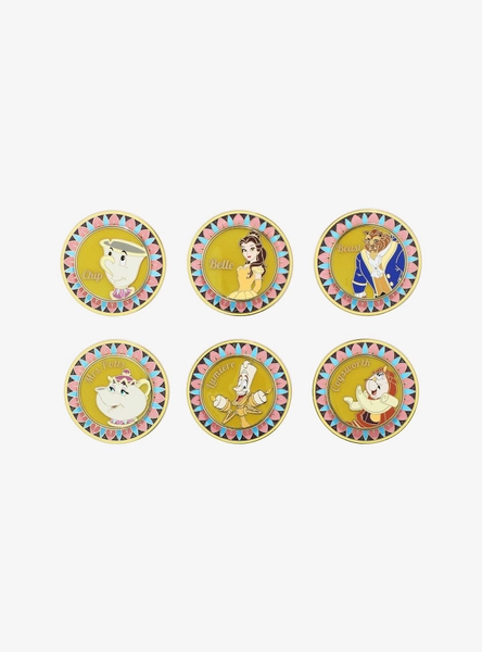 Disney Beauty and the Beast Dining Plates Spinning Blind Box Enamel Pin — BoxLunch Exclusive