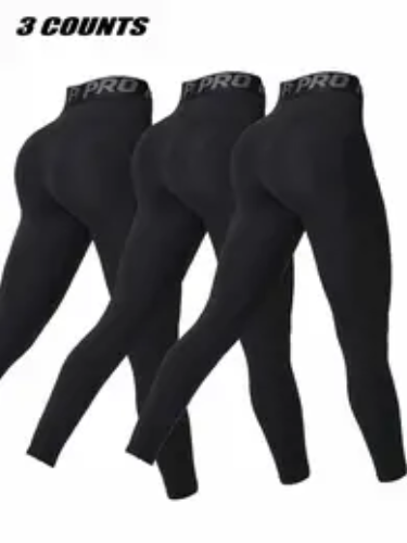 *TT SHOP* Women's Letter Print Pocket High Waist Skinny Leggings, Casual Comfy Breathable Quick Drying High Stretch Yoga Leggings, Ladies Going Out Bottoms for All Seasons