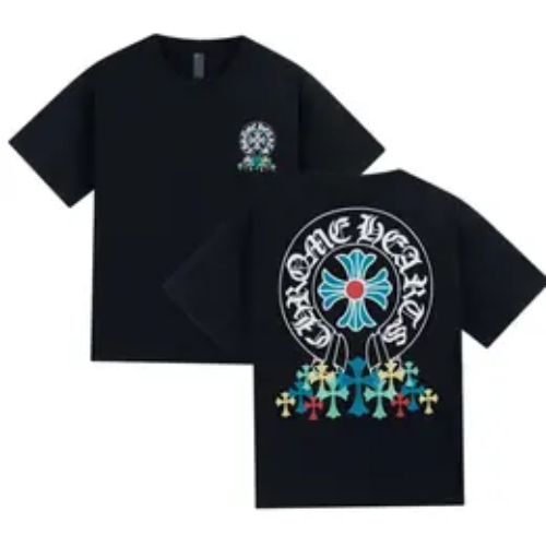 *TT SHOP* Chrome Heart T-Shirt: Sanskrit Cross Print, Unisex, Long Sleeve, Premium Quality, White/Black - Ideal Birthday Gift