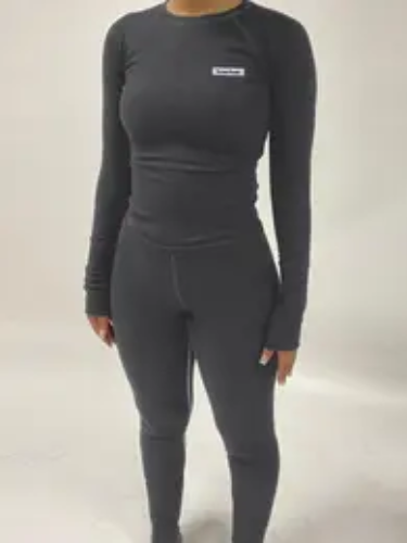 *TT SHOP*Two-piece Set Women's Letter Patched Raglan Sleeve Tee & Skinny Pants Set, Casual Long Sleeve Round Neck T-shirts & Leggings Trousers Two-piece Back To School Set, Downtown Girl Clothes