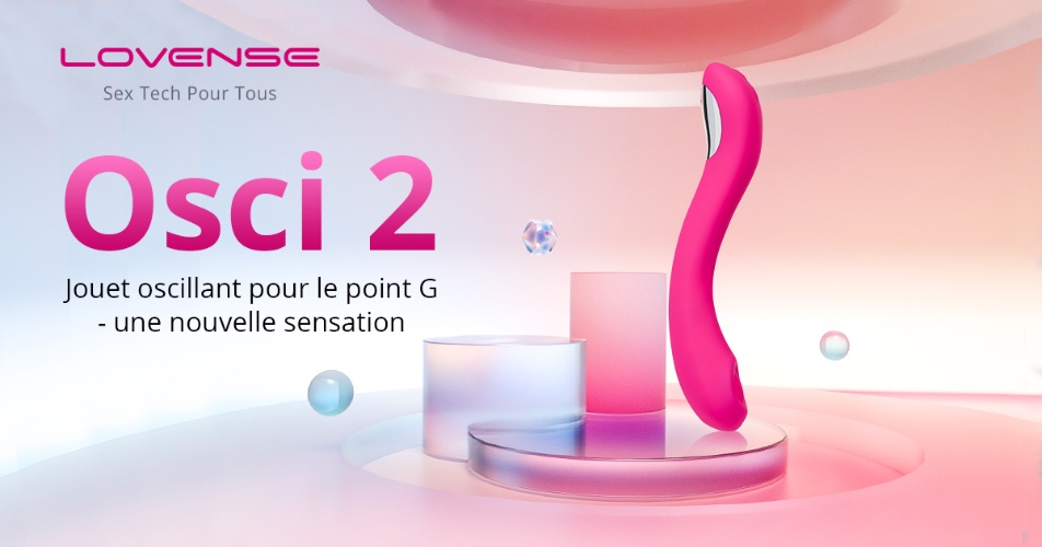 Osci 2 de Lovense. Vibromasseur féminin pour point G contrôlé par application