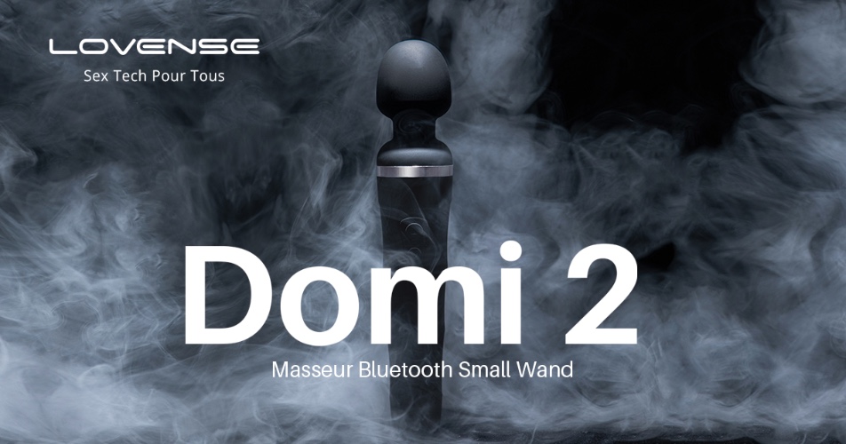 Lovense Domi 2 : Mini baguette de massage contrôlé par application Bluetooth