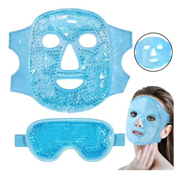 Mascarilla Facial+máscara De Ojo Para Dormir Frio Caliente