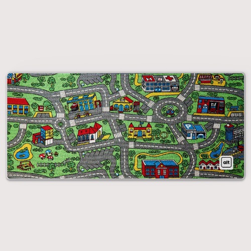 Retro Cars Mat Mousepad | 35.4" x 15.7"
