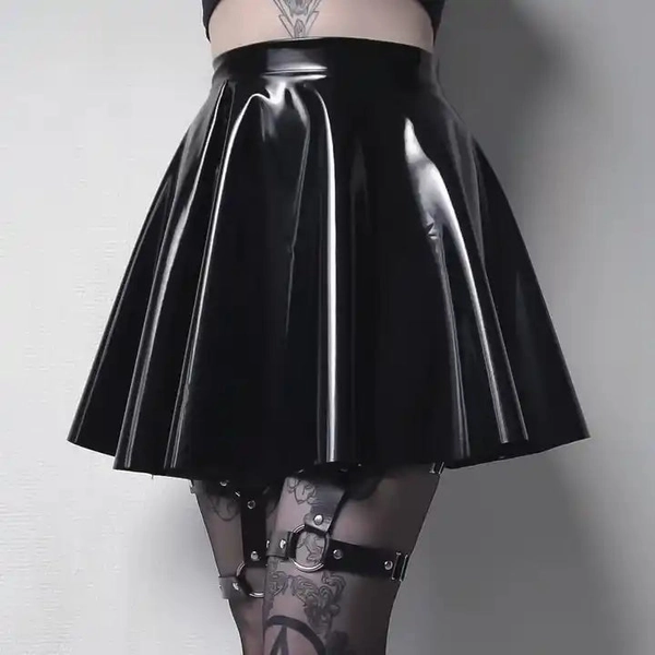 Dark Enigma Latex Skirt