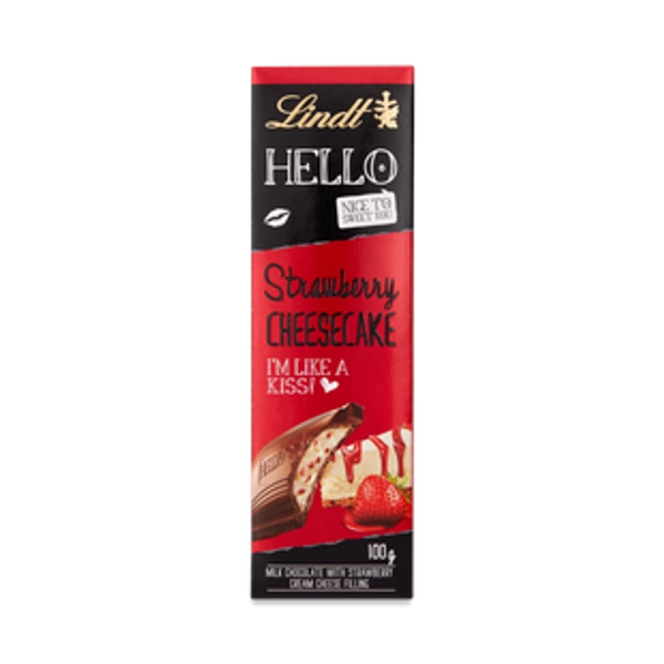 Lindt HELLO Strawberry Cheesecake Bar 100g