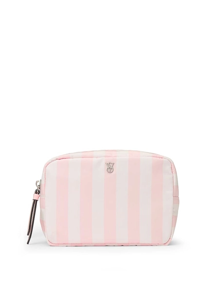 Heritage Stripe Pink Makeup Bag