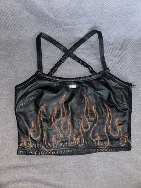 Women’s Harley Davidson Leather Top