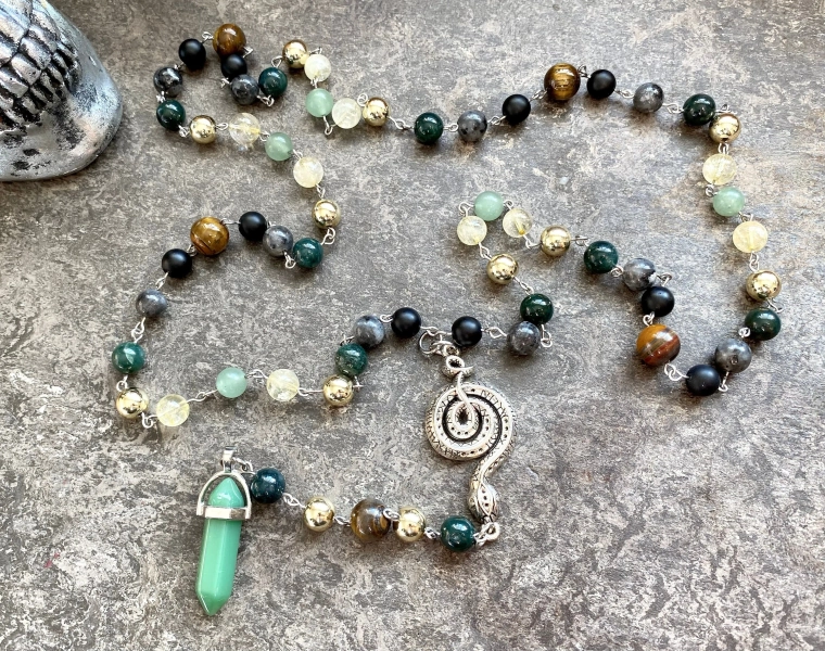 Loki Norse God Rosary Necklace