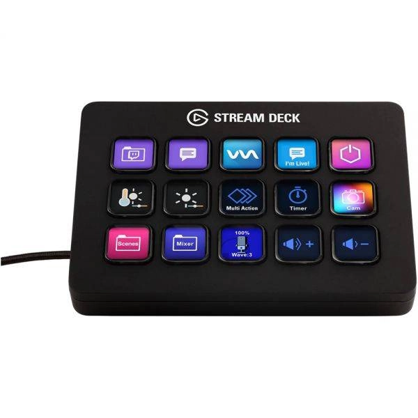 Elgato Stream Deck MK.2, 15 Customizable LCD Keys, Black