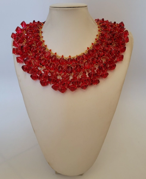 Statement necklace, Venice crystals, Murano necklace, Strass necklace, Crystal necklace, Statement, Vintage necklace, Jewel necklace IV419