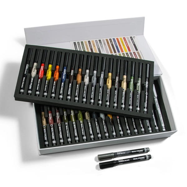 AK Deluxe Case - SPECIAL BOX REAL COLORS MARKERS - 34 units