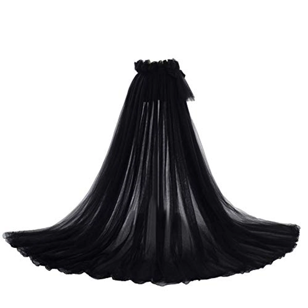 Detachable Train 5-Layers Tulle Skirts Overlay Train Detachable Wedding Train Only Length 63" Free Size
