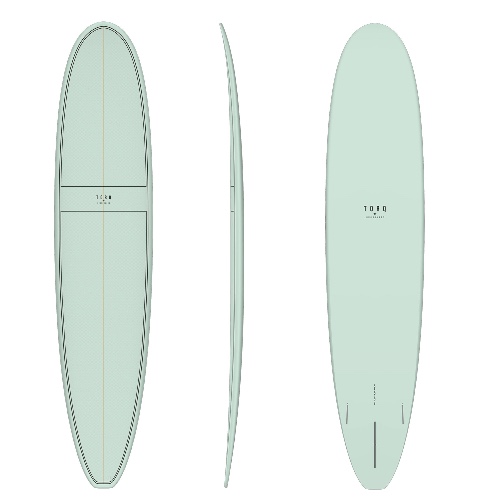 Torq Longboard TET 9'1 Surfboard | Classic Color Palm Pattern / 9' 1