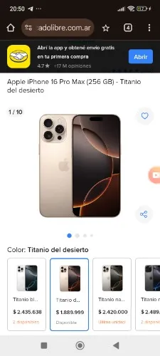 iPhone pro max 16