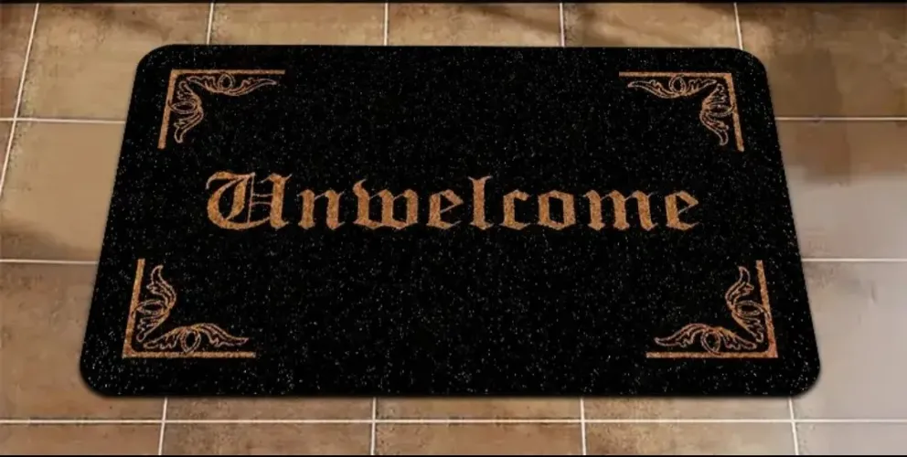Unwelcome doormat