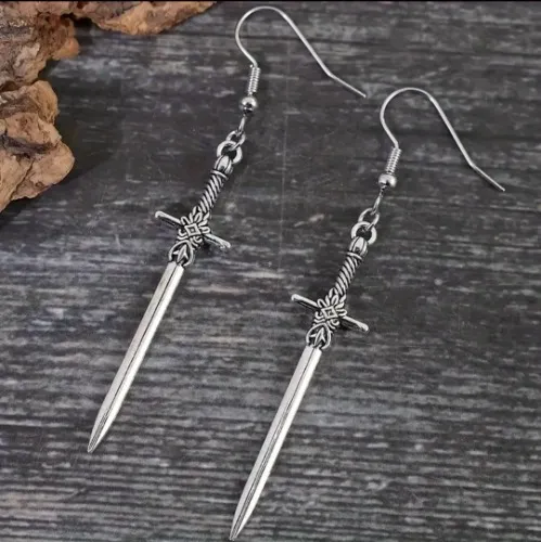 Sword earrings 