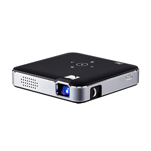 KODAK Luma 150 Ultra Mini Pocket Pico Projector - Black Built-in Battery & Speaker, 1080P Support Portable Wireless LED DLP Movie & Video Travel Projector, connects to iPhone and Android - Black