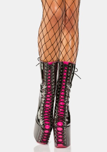 Star Behavior Platform Stiletto Boots | US 8