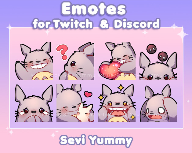 Set Emotes Totoro - Ghibli