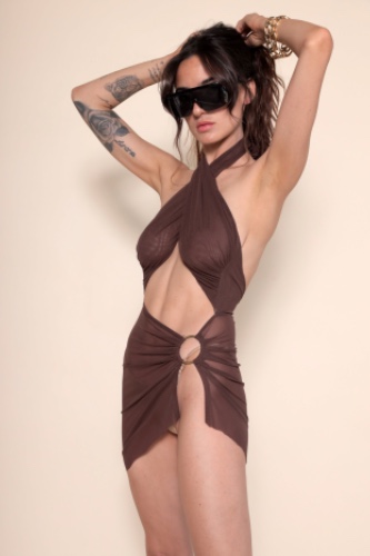 Mojave Mini Dress | Brown / 0