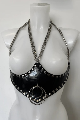 CARMILLA UNDERBUST PVC CHAIN BELT