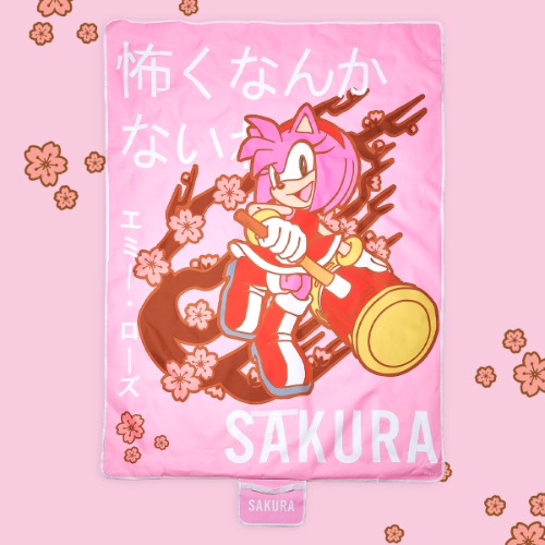 Sega Sakura Pink Amy Rose Picnic Blanket | Default Title