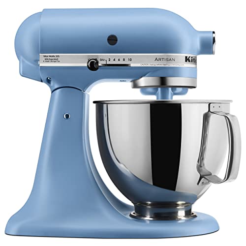 KitchenAid Artisan Series 5 Quart Tilt Head Stand Mixer with Pouring Shield KSM150PS, Blue Velvet - Blue Velvet - Mixer