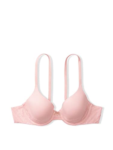 Victoria's Secret Everyday Comfort Full Coverage Bra, Smoothing, Lightly Lined (32C-38DDD)… - Purest Pink Lace Detail - 38C