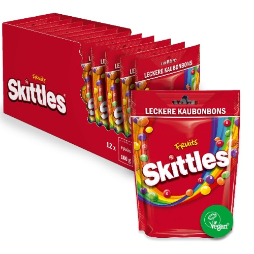 12 x 160g pack of fugin SKITTLES BECAUSE IM GAY AND I LOVE THEM