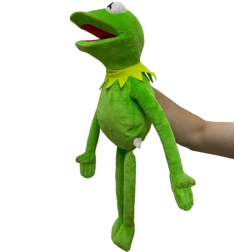 Kermit the Frog Puppet,60cm Frog Hand Puppet Anime Frog Show Plush Toys adults Baby Kids Birthday Gift