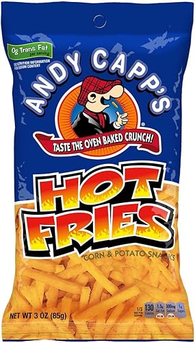 Andy Capp's Hot Fries, 3 Oz, 7 Pack - Hot Fries - 3 Ounce (Pack of 7)