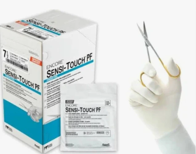 5.5 Encore Sensitouch Latex Surgical Gloves