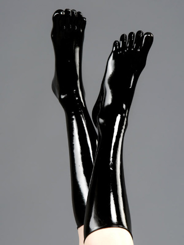 Latex Toe Socks | Black 03 / Small
