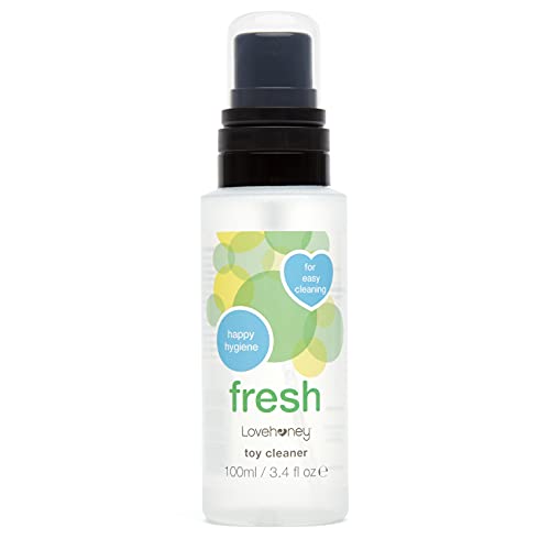 Lovehoney Fresh Toy Cleaner Spray - Water Based Formula - Safe and Hygienic - Easy to Use Bottle - Vegan Friendly - Travel Friendly - 3.4 fl oz - 3.4 Fl Oz (Pack of 1)
