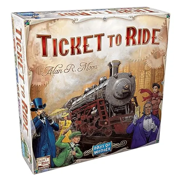 Ticket to Ride Board Game - A Cross-Country Train Adventure for Friends and Family! Strategy Game for Kids & Adults, Ages 8+, 2-5 Players, 30-60 Minute Playtime, Made by Days of Wonder - Ticket to Ride