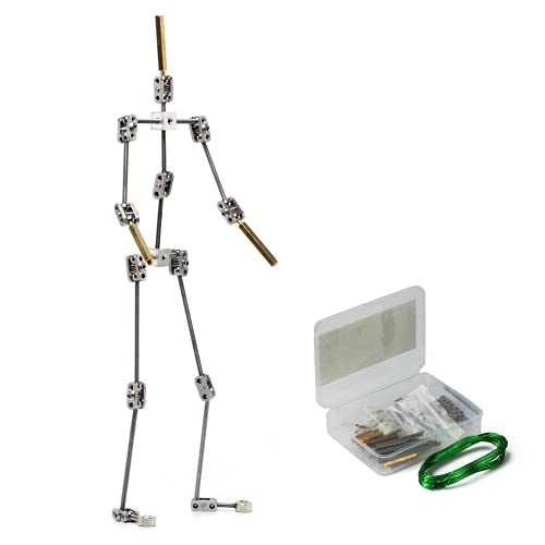 DIY Studio Stop Motion Armature Kits 11" | Metal Puppet Figure for Character Design Creation | Not-Ready Studio Armature Kits Very Easy to Assemble for Stop Motion Animation or Just Fun | 280 mm Tall