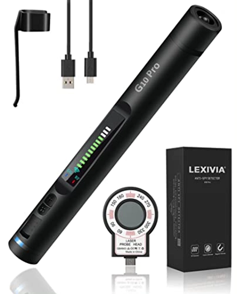 Professional Anti-Spy Detector | Portable, Wireless, Multifunction | 12 Levels Sensitivity and 4 Professional Modes for Home, Office, Travel | Hidden Camera Detector, GPS Tracker Finder