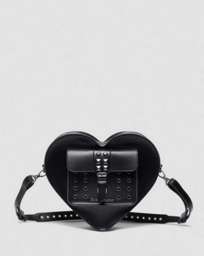 DR MARTENS Kiev Leather Hardware Heart Shaped Bag