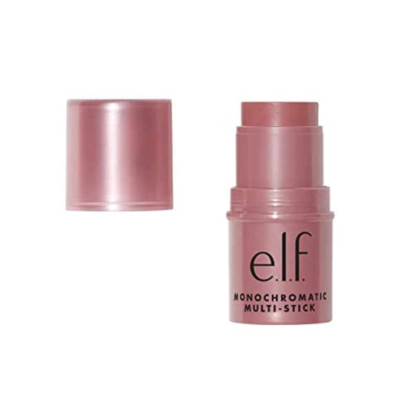 e.l.f, Monochromatic Multi Stick, Creamy, Lightweight, Versatile, Luxurious, Adds Shimmer, Easy To Use On The Go, Blends Effortlessly, Sparkling Rose, 0.155 Oz