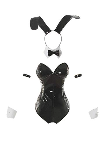 CR ROLECOS Womens Bunny Costume Mai Sakurajima Bunny Suit Bunny Ears Bodysuit
