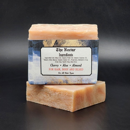"The Nectar" Handmade Vegan Bar Soap for Hair, Body and Beard