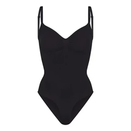 Throne | Lia | SKIMS SEAMLESS SCULPT Brief Bodysuit Onyx - Black