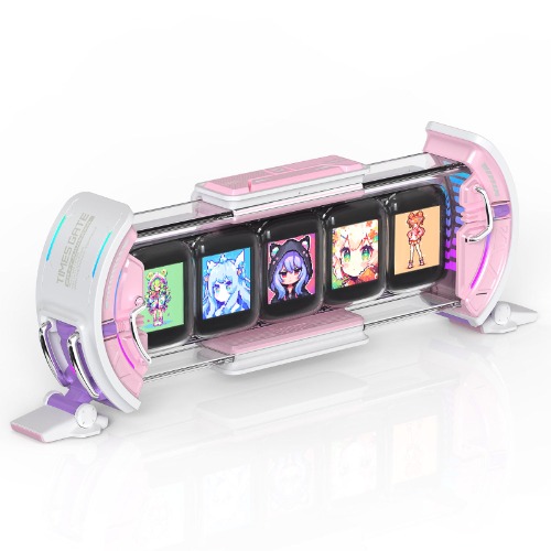 Divoom Times Gate | Pixel Art Informative Display | Pink