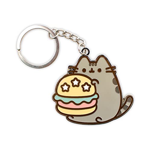 Pusheen Cheeseburger Keychain